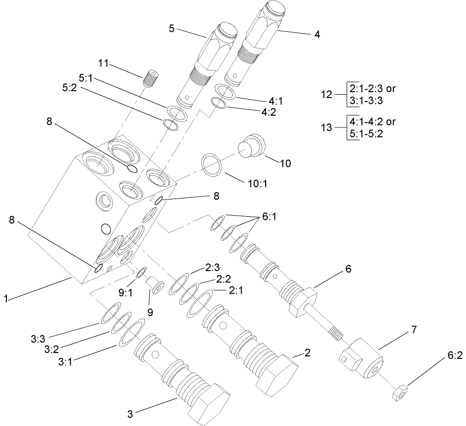 Power Take Off Manifold Assembly No. 105-4562