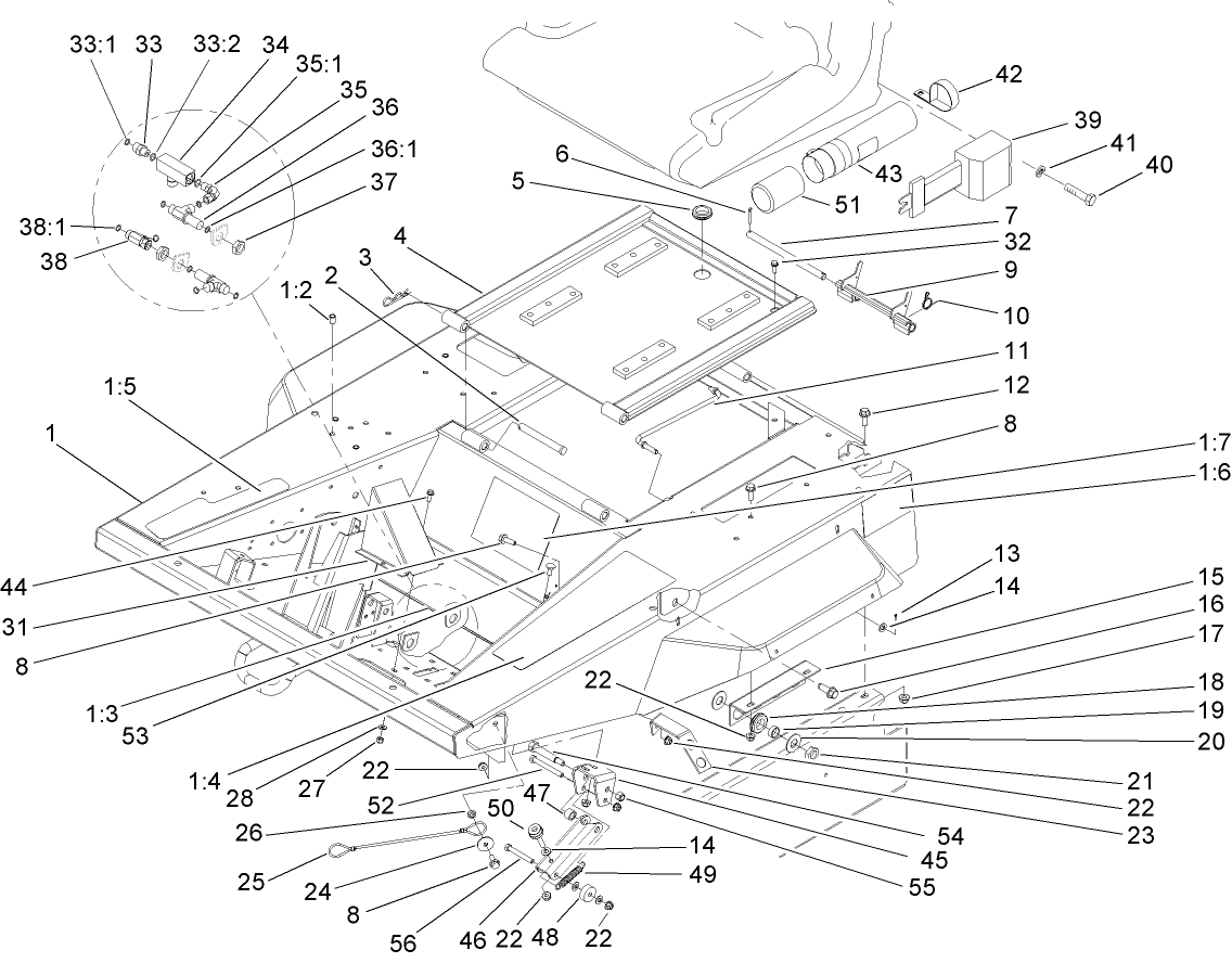 Platform and Seat Base Assembly