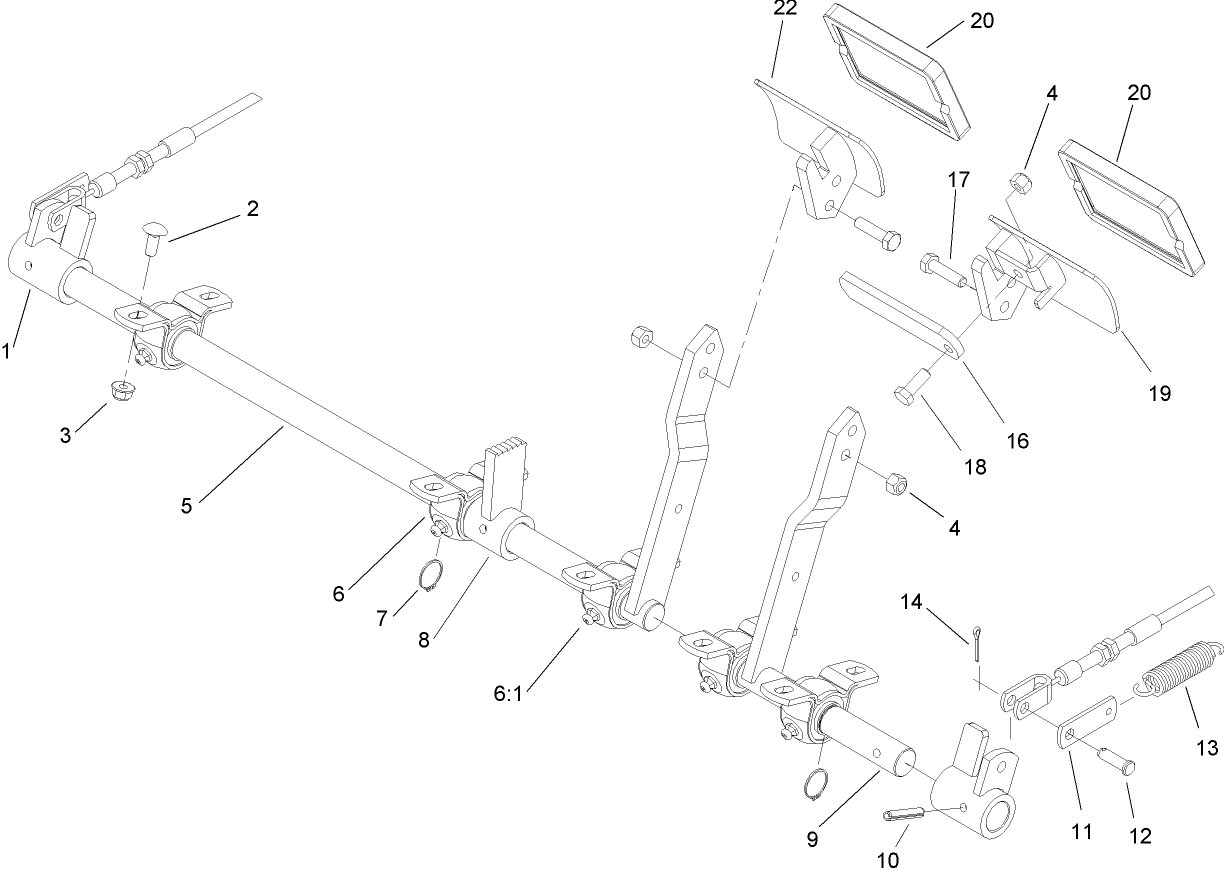 Brake Pedal and Linkage Assembly