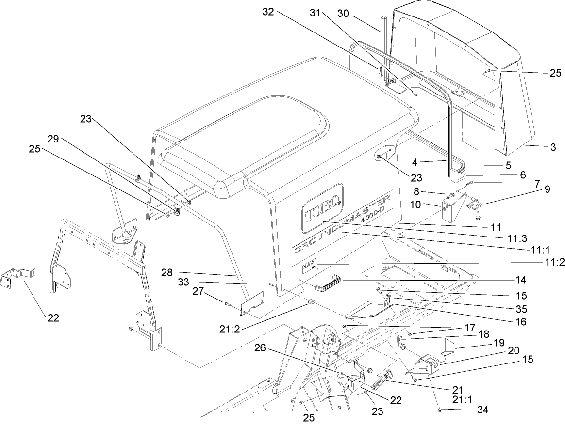 Hood and Screen Assembly