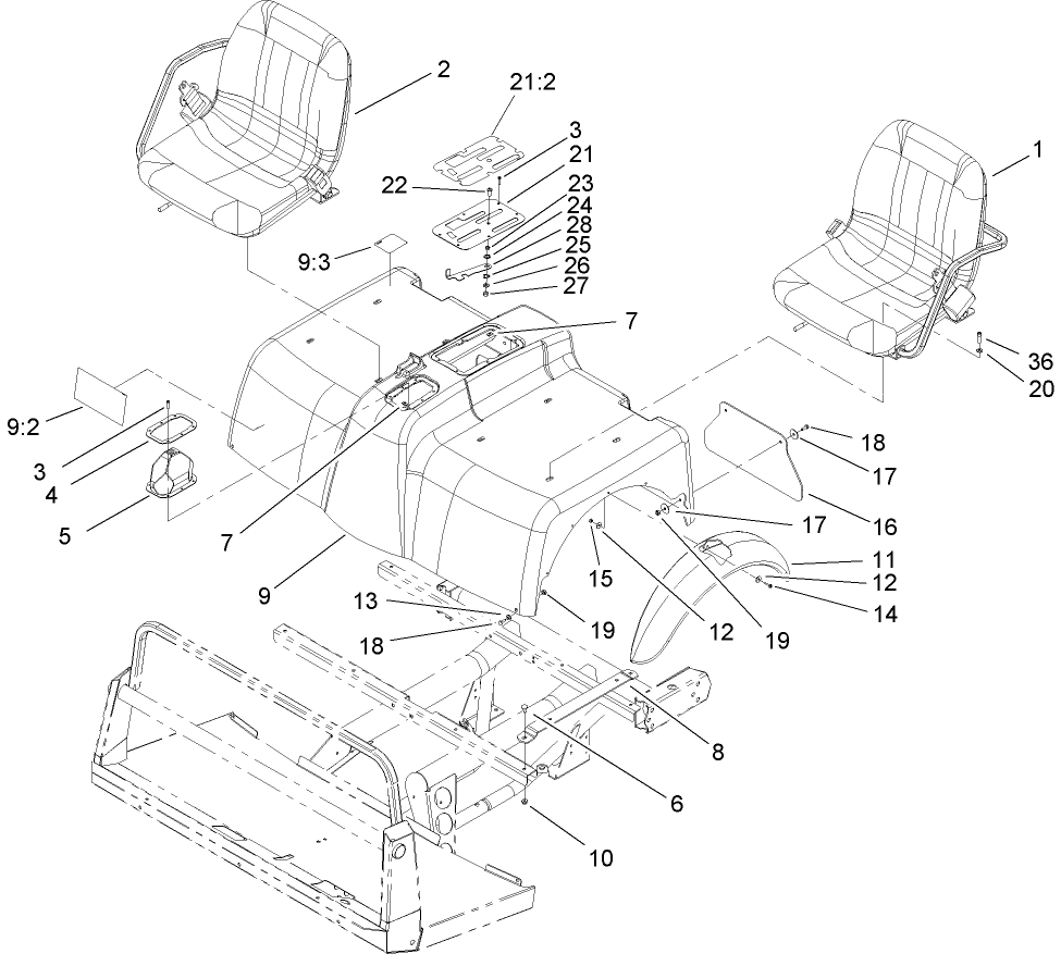 Shroud and Seat Assembly