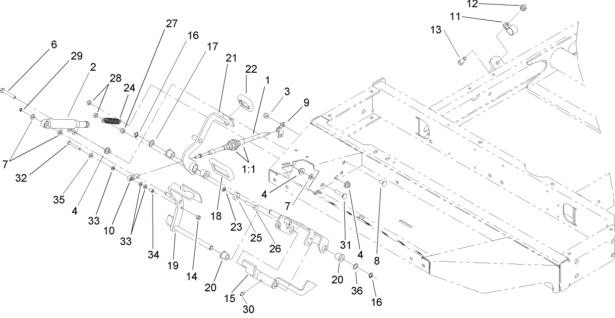 Traction Pedal Assembly