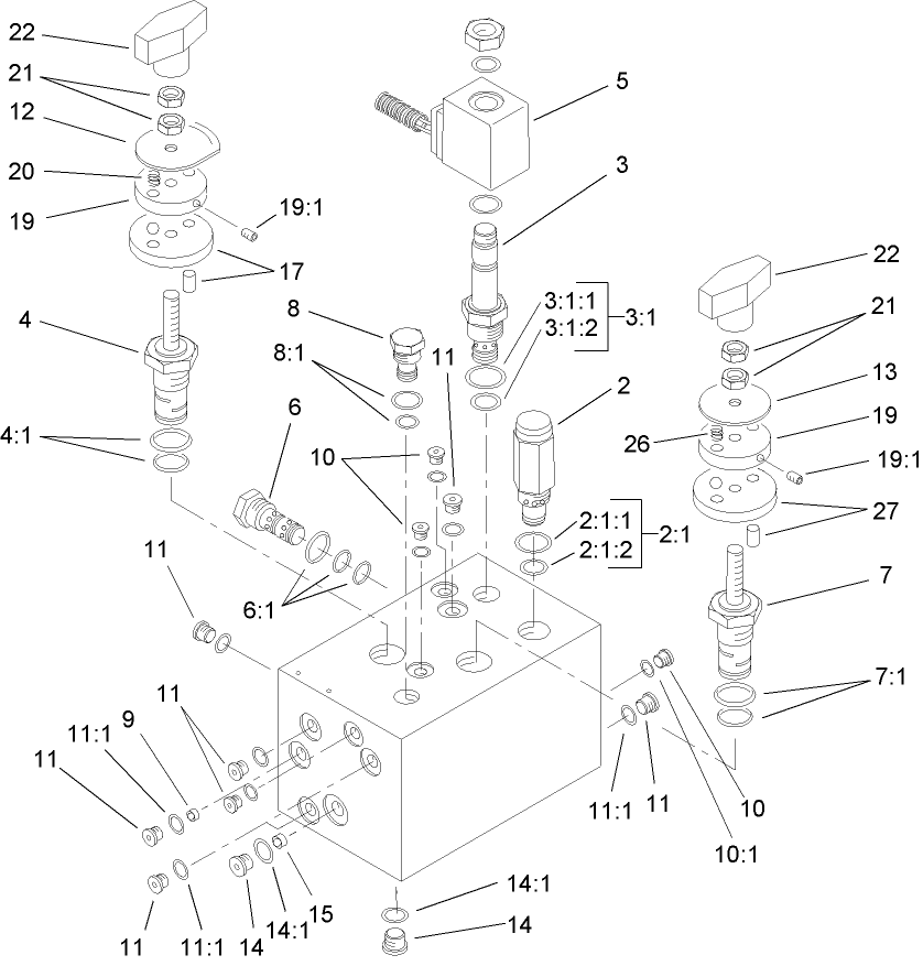 Hydraulic Manifold Assembly No. 104-4841