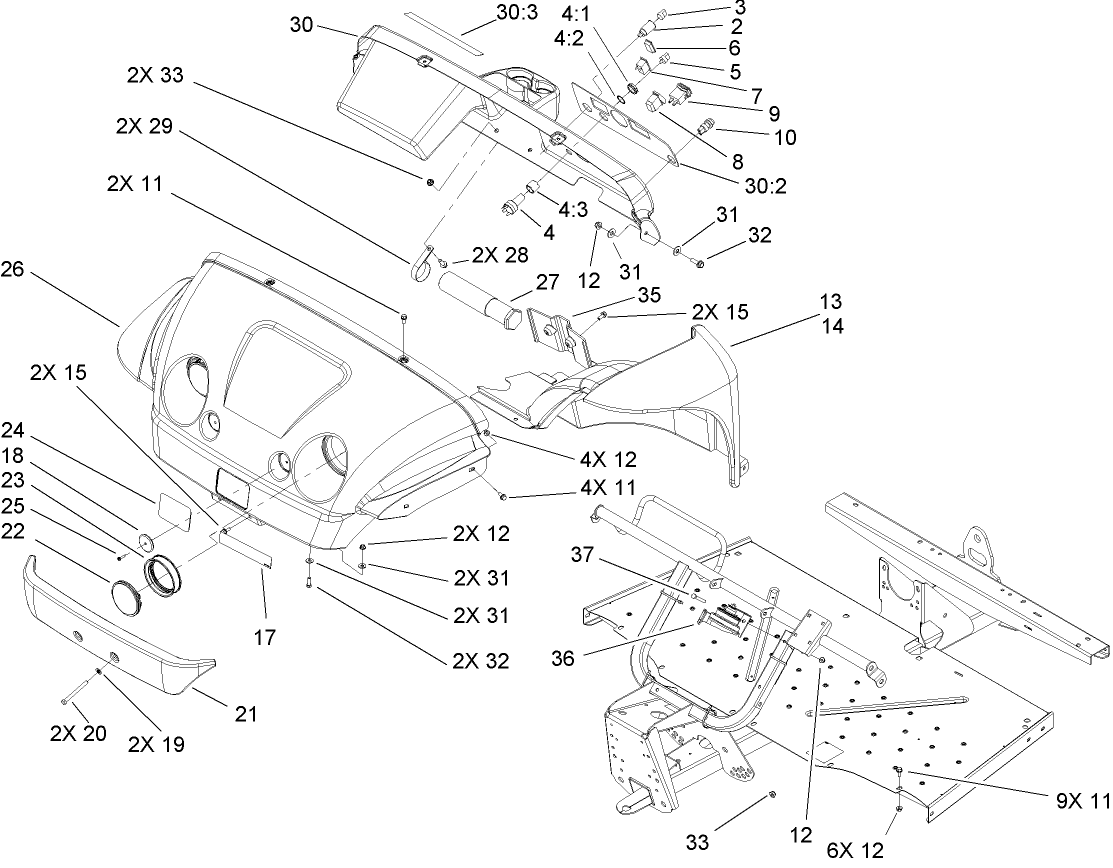 Hood and Fender Assembly