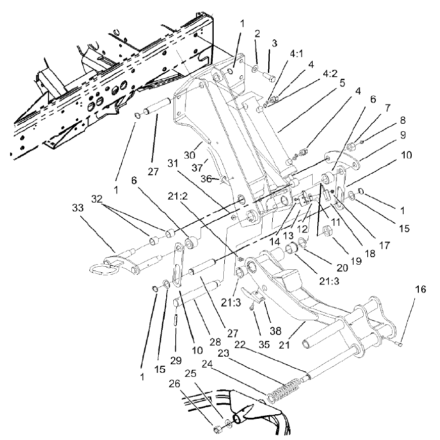 No. 6 and 7 Lift Arm Assembly