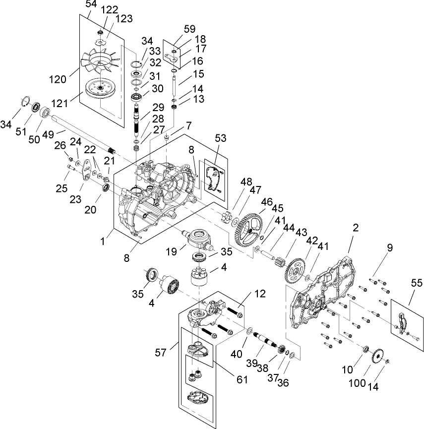 LH Hydrostat Assembly Part No. 107-2465