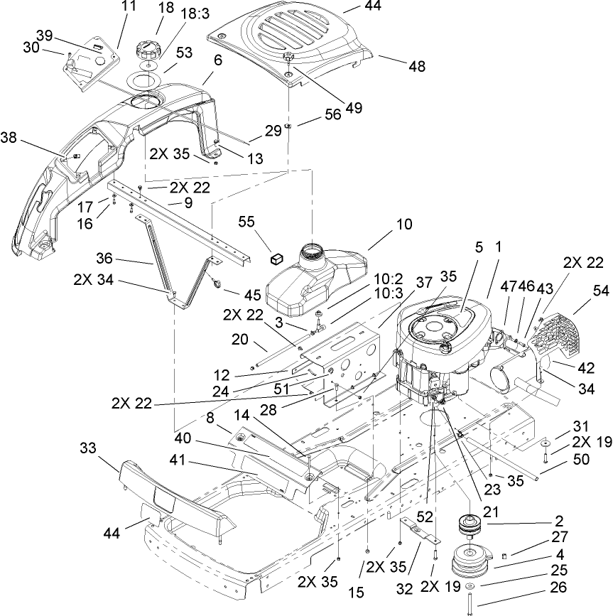 Engine and Styling Assembly