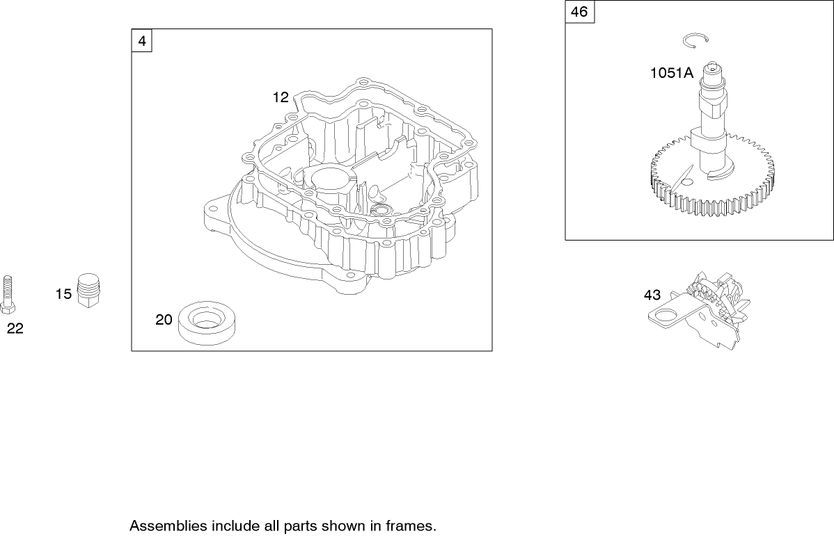 Crankcase Assembly Briggs and Stratton 280h07-0166-e1