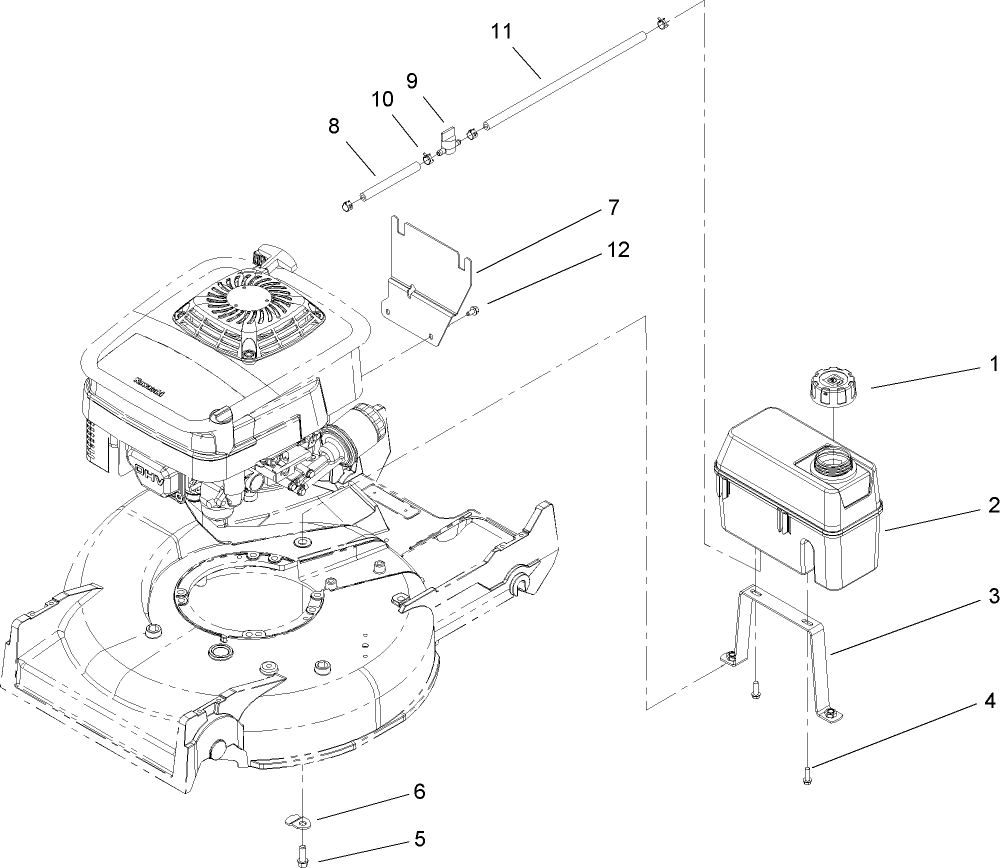 Fuel Line and Tank Assembly