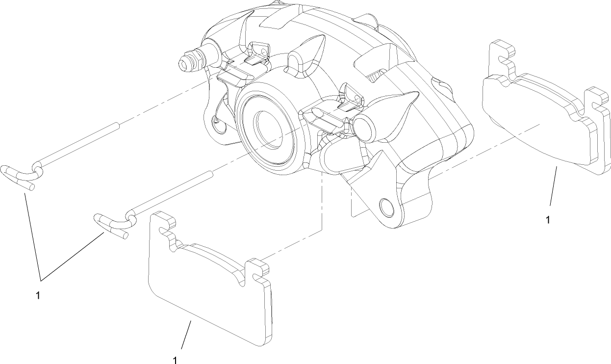 Left Hand Caliper Assembly No. 107-0361