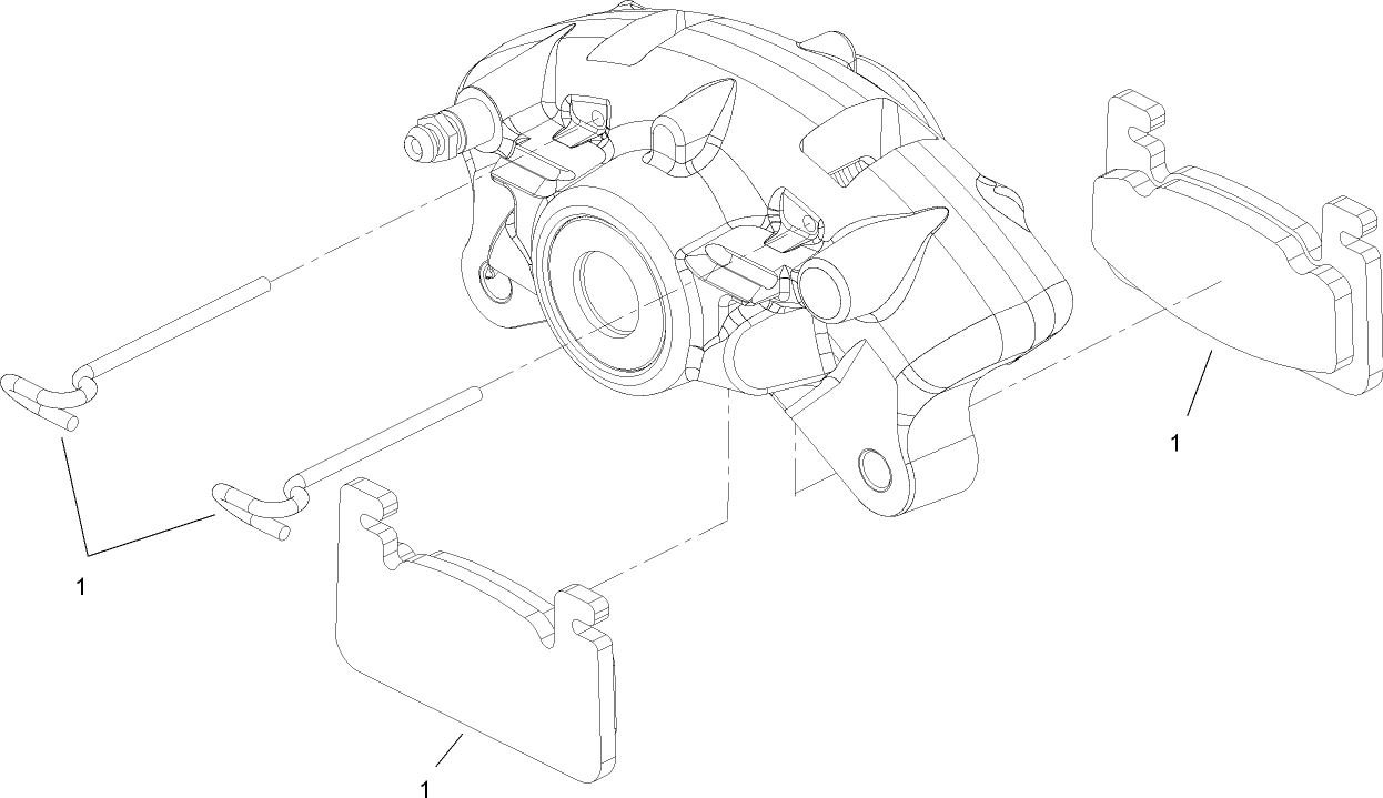 Right Hand Caliper Assembly No. 107-0362