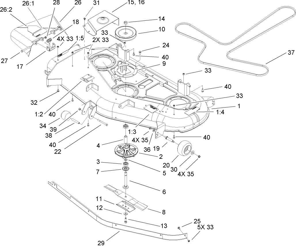邦楽 SKETCH Parts – 18-52ZX TimeCutter ZX Riding Mower | Toro