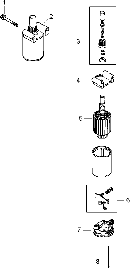 Starter Assembly  Kohler Cv492s-27525