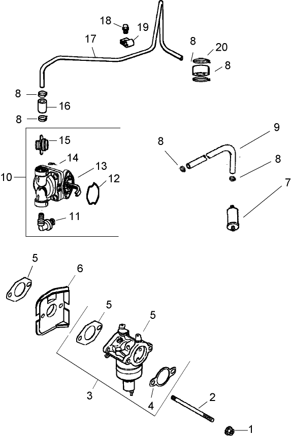 Fuel System Assembly  Kohler Cv492s-27525