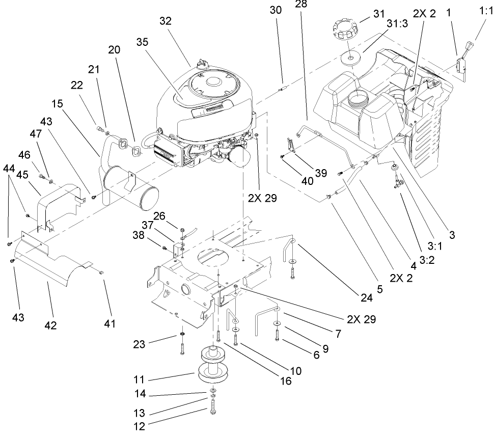 Engine System Component Assembly