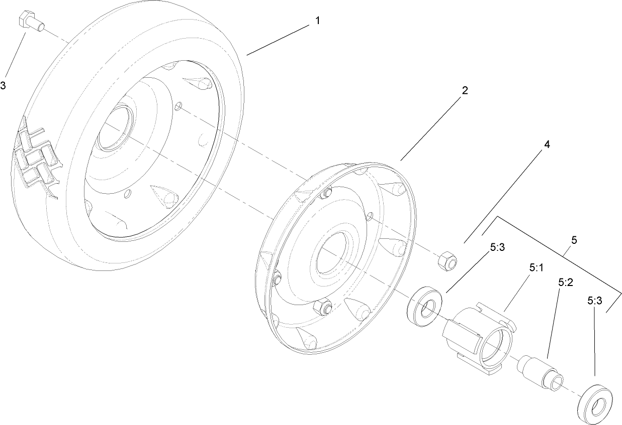 Wheel and Tire Assembly No. 53-7720