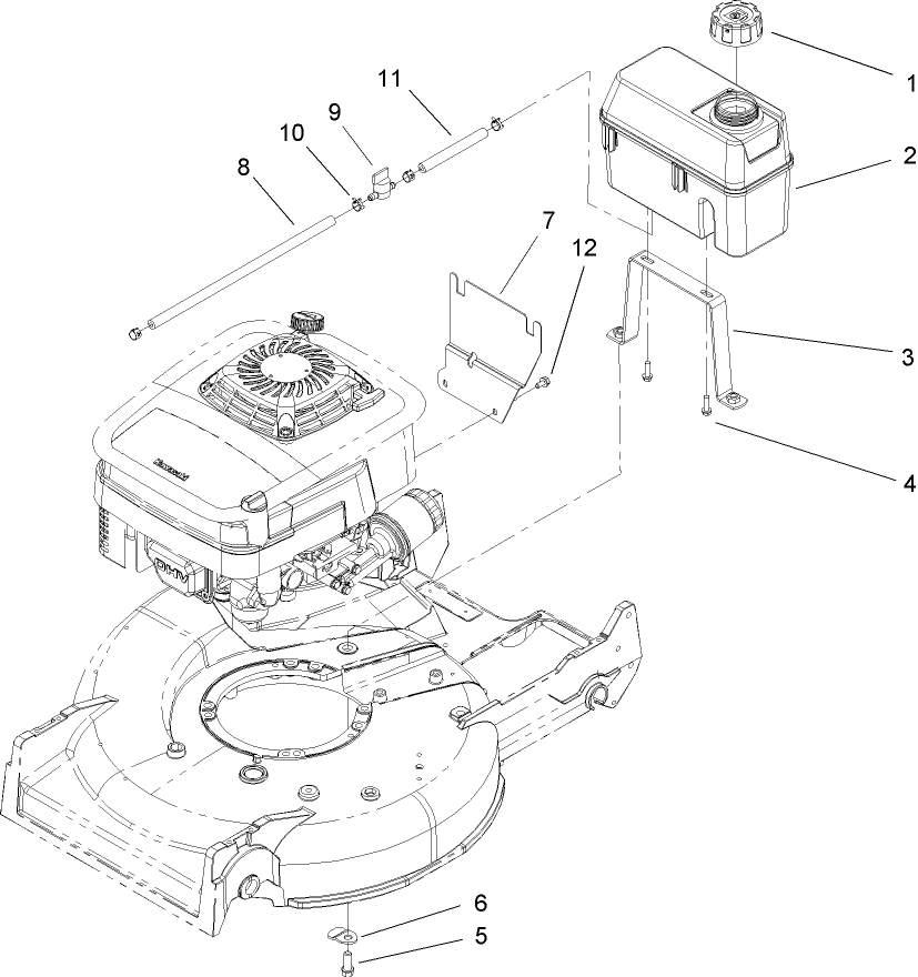 Fuel Line and Tank Assembly