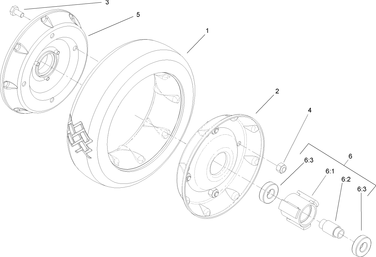 Rear Wheel Assembly No. 74-1720