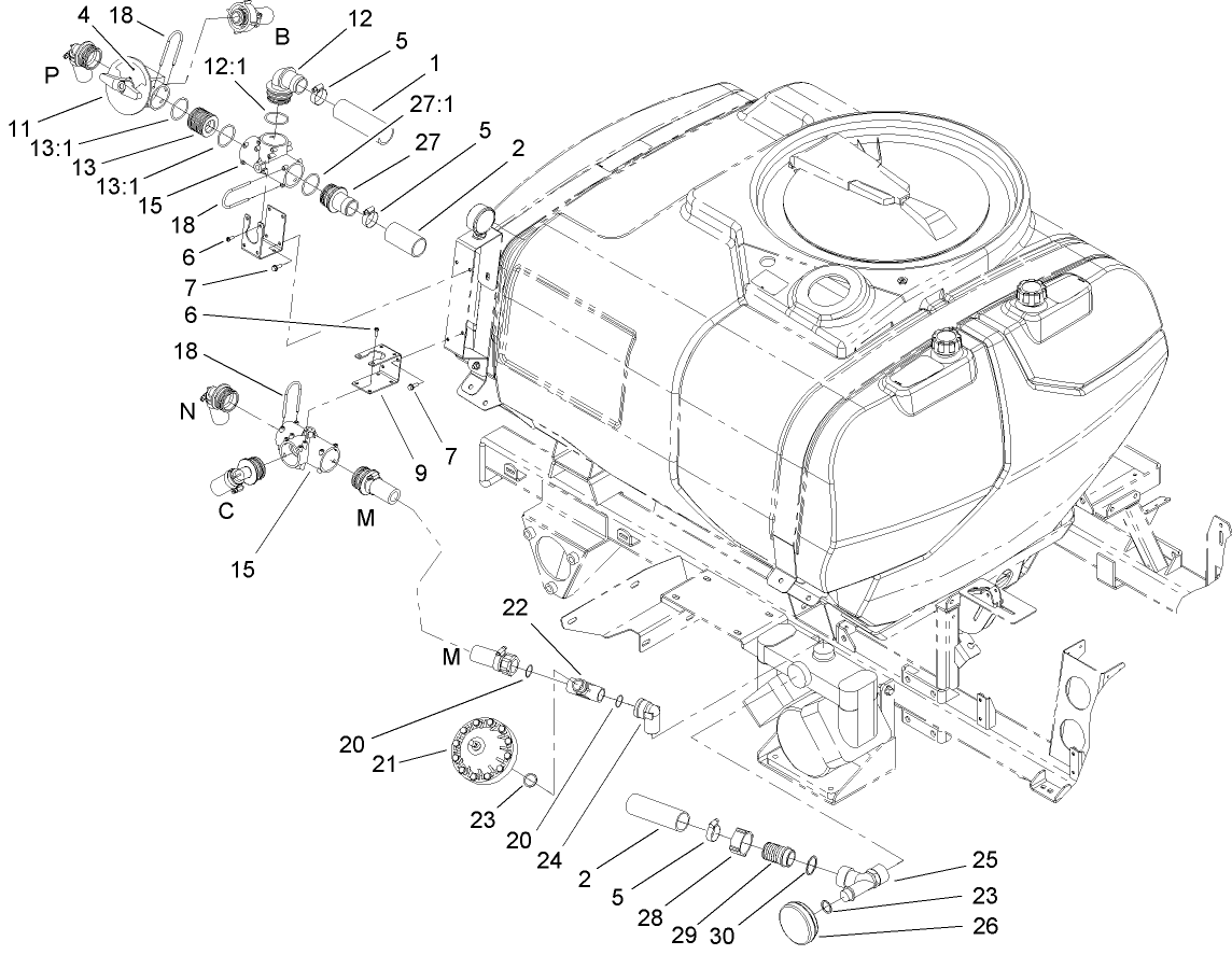 Sprayer Component Assembly No.1
