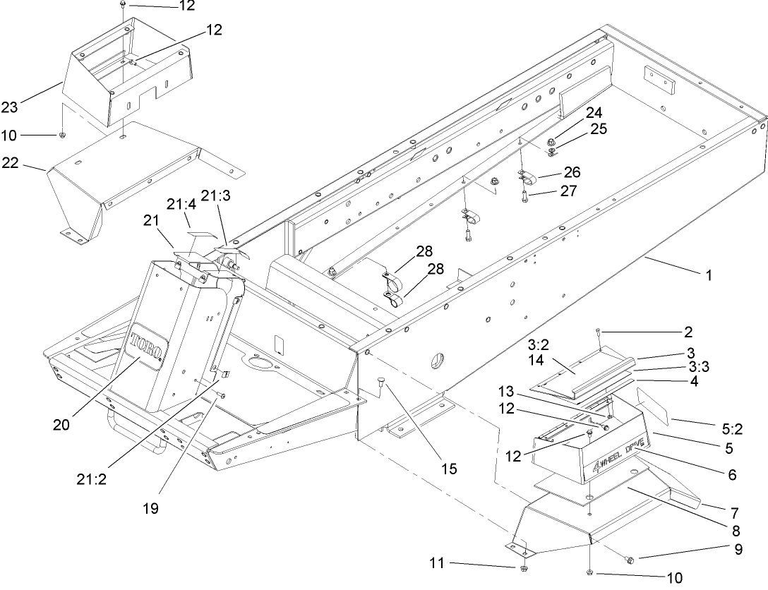 Frame and Fender Assembly