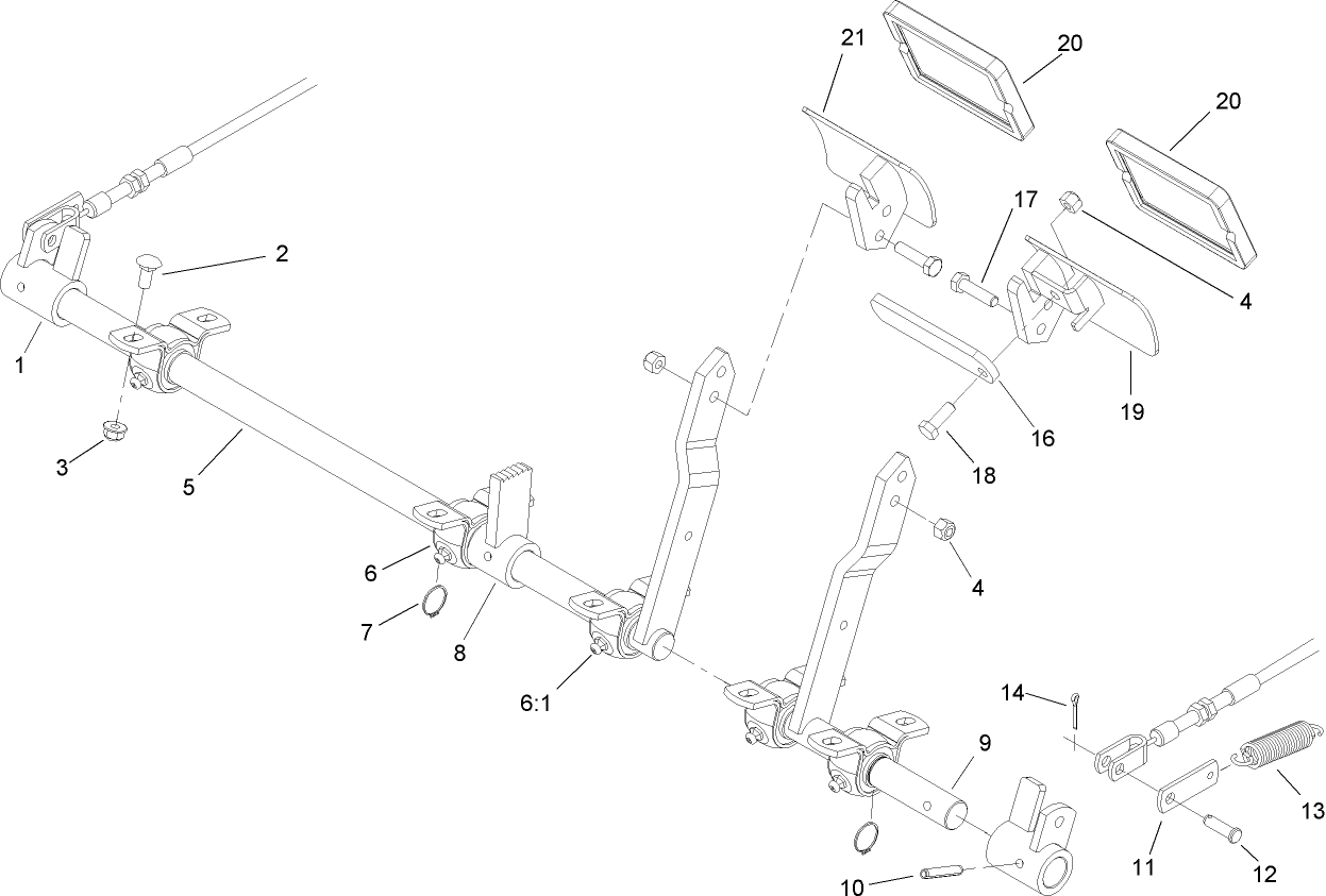 Brake Pedal and Linkage Assembly