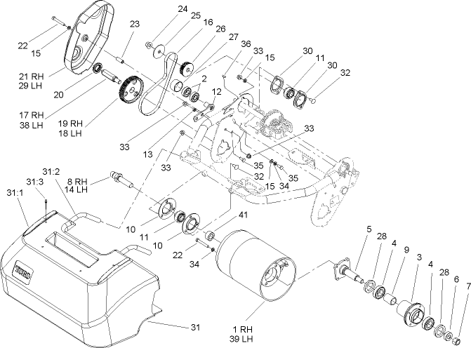 Drum Drive and Basket Assembly