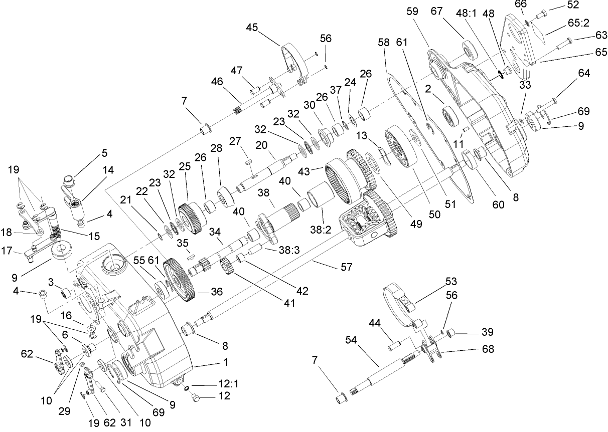 Gearbox Assembly No. 107-9000