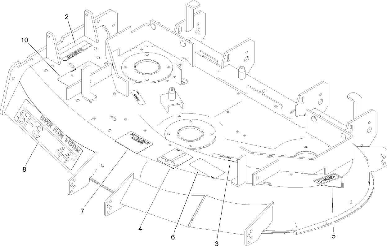 Deck Decal Assembly No. 106-5883