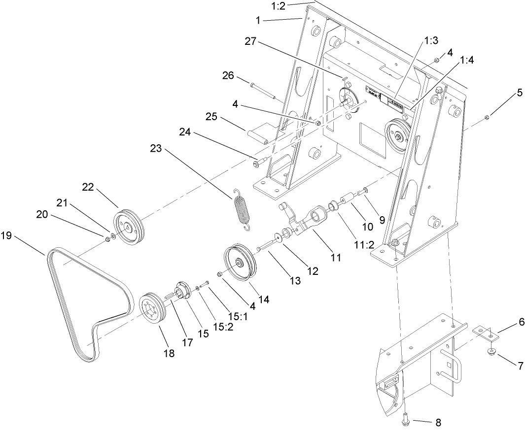 Loader Tower and Drive Assembly