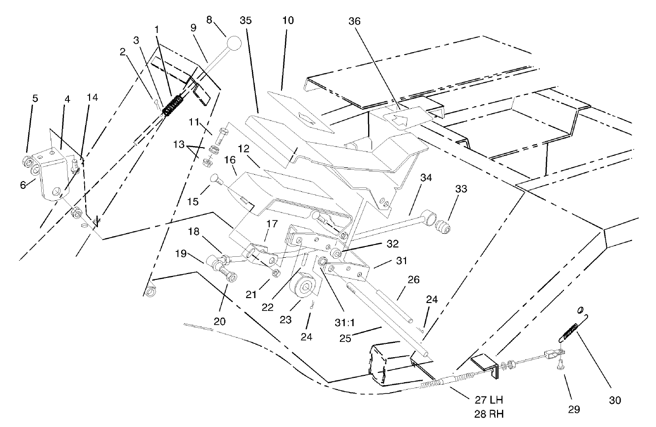 Traction Pedal Assembly