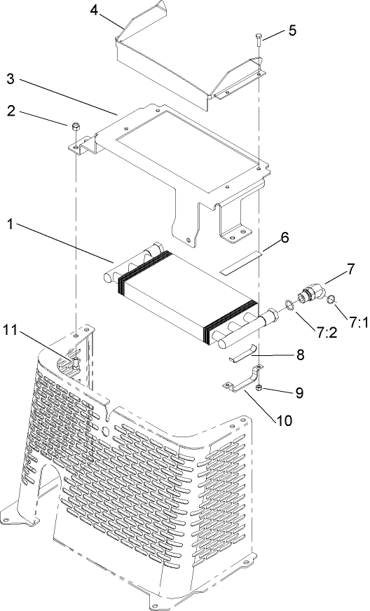 Hydraulic Oil Cooler Assembly