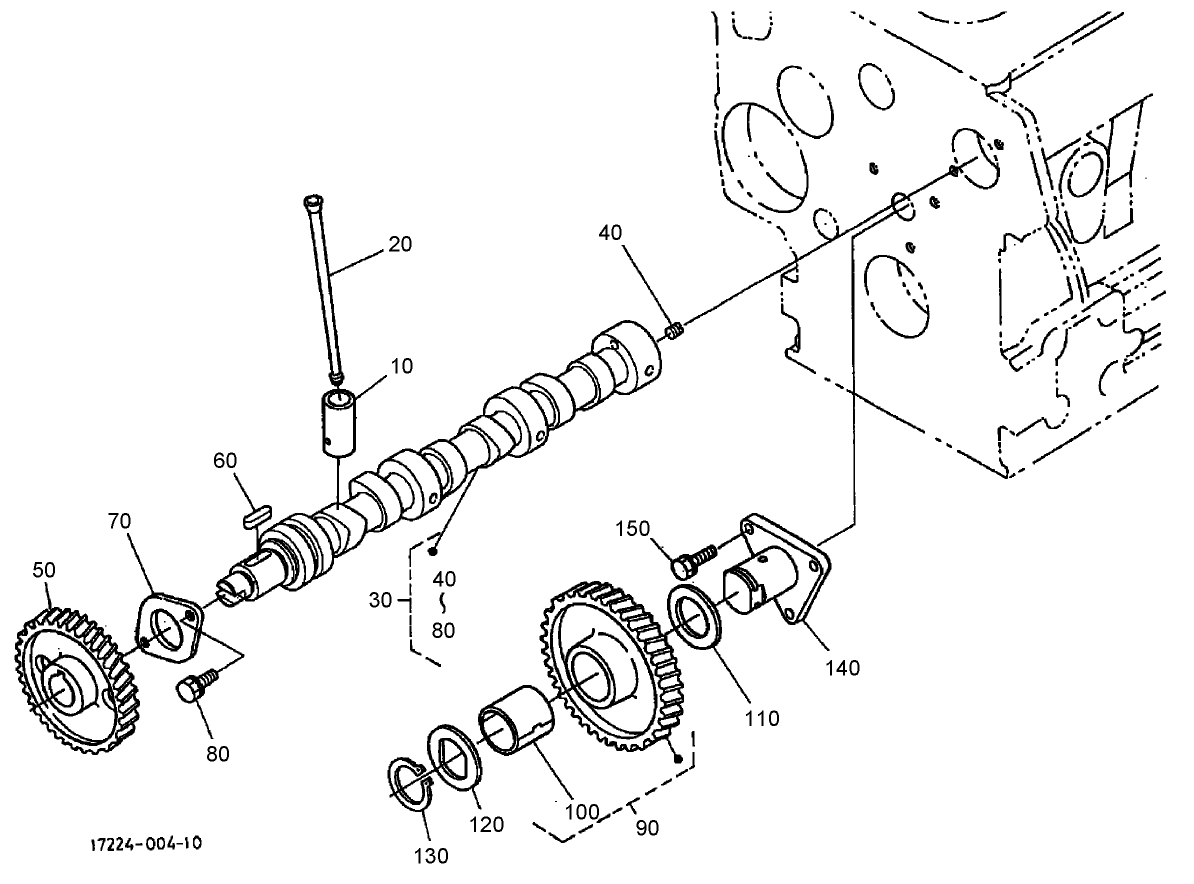 Camshaft And Idle Gear Shaft Assembly