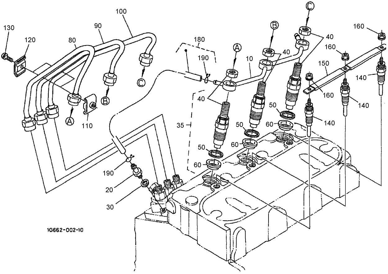 Nozzle Holder and Glow Plug Assembly