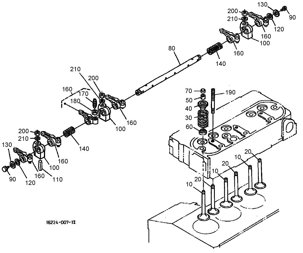 Valve and Rocker Arm Assembly
