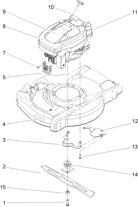 Engine and Blade Assembly