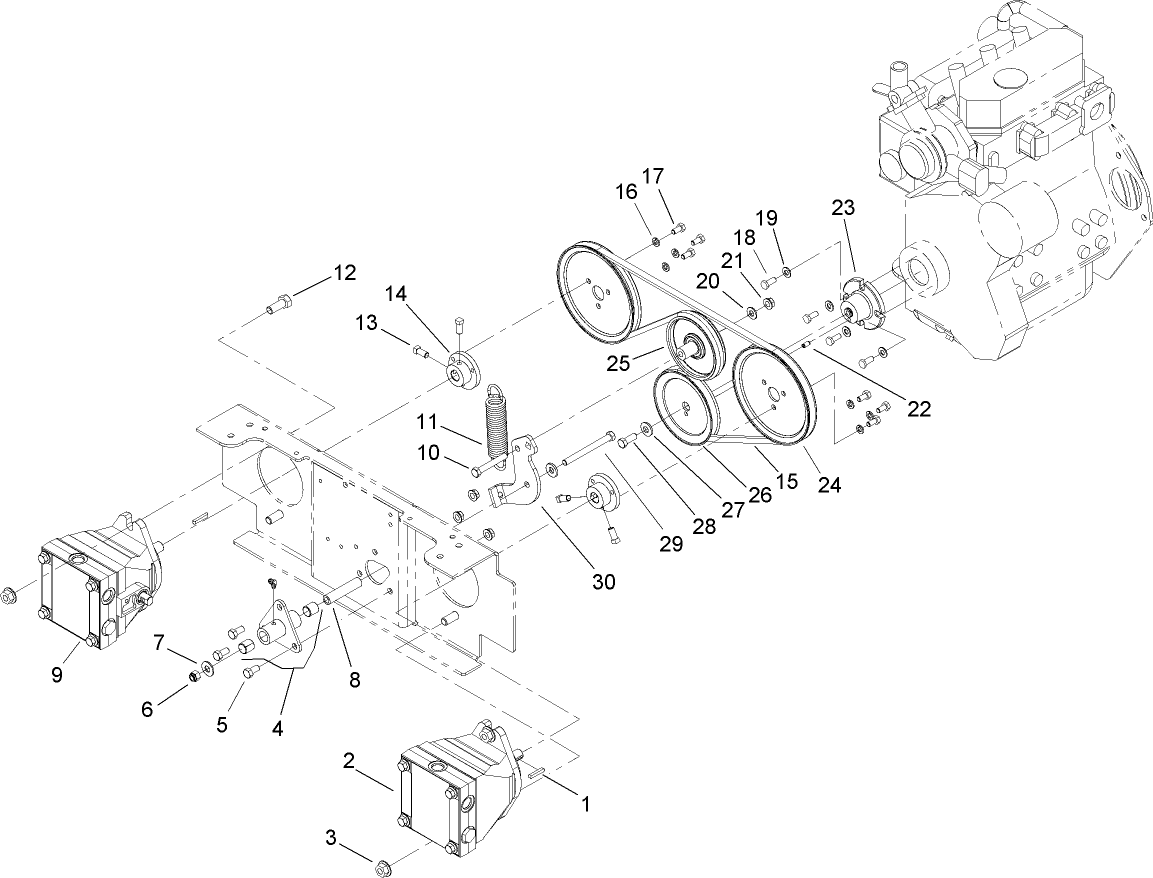 Wheel Pump Drive Assembly