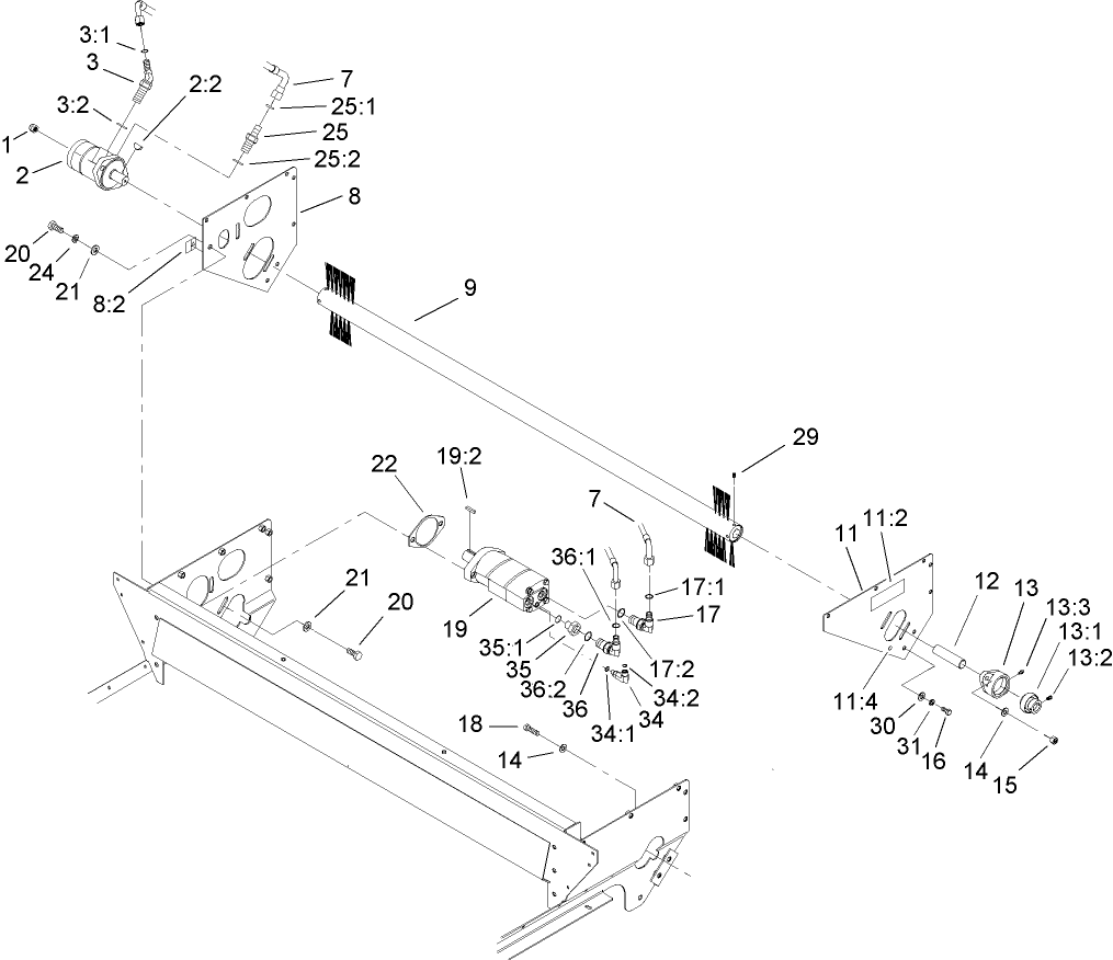 Brush and Motor Assembly