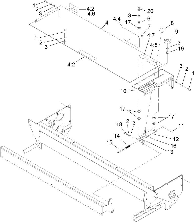 Gate Slide and Brush Guard Assembly