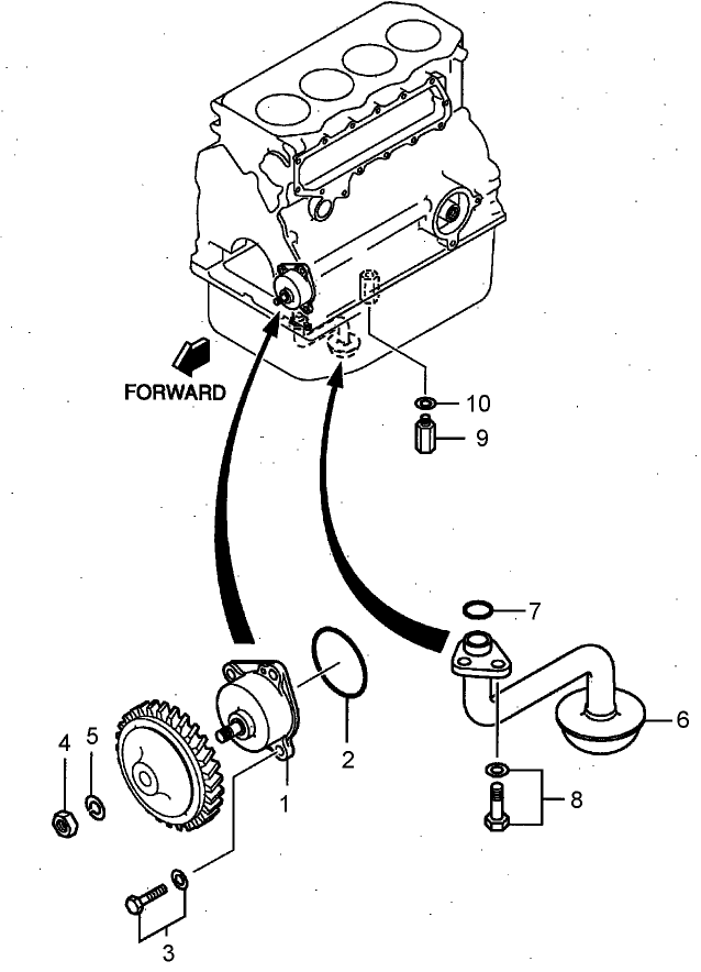 Oil Pump and Oil Strainer Assembly