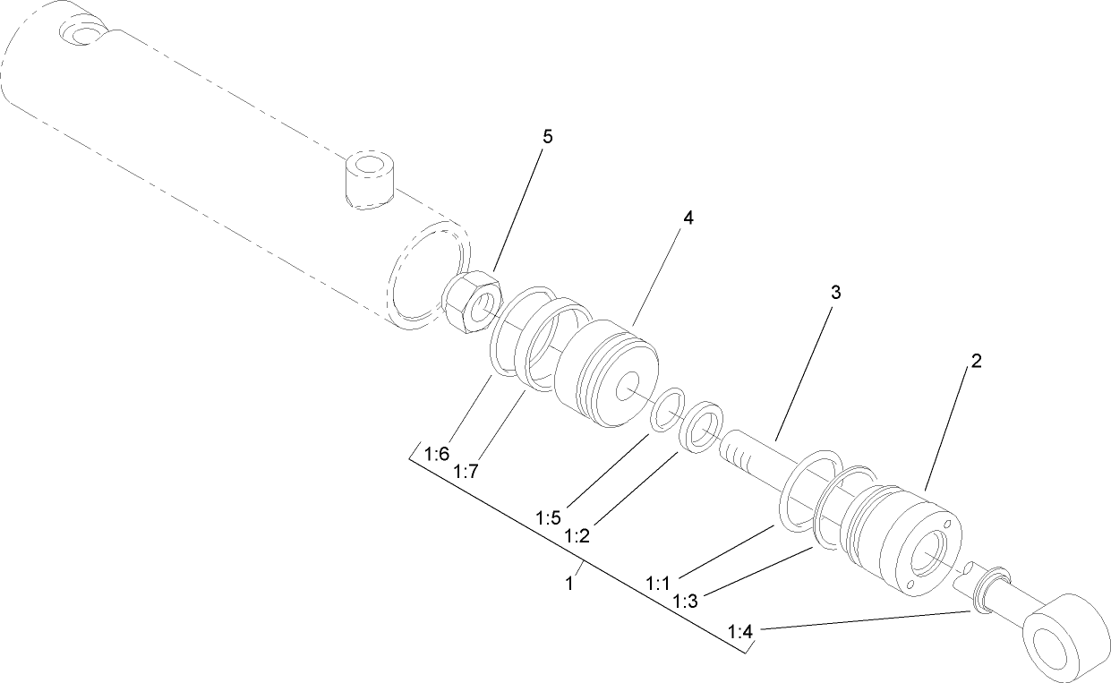 Hydraulic Cylinder Assembly No. 107-4304