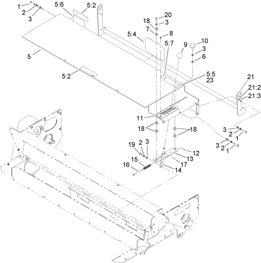 Gate Slide and Brush Guard Assembly