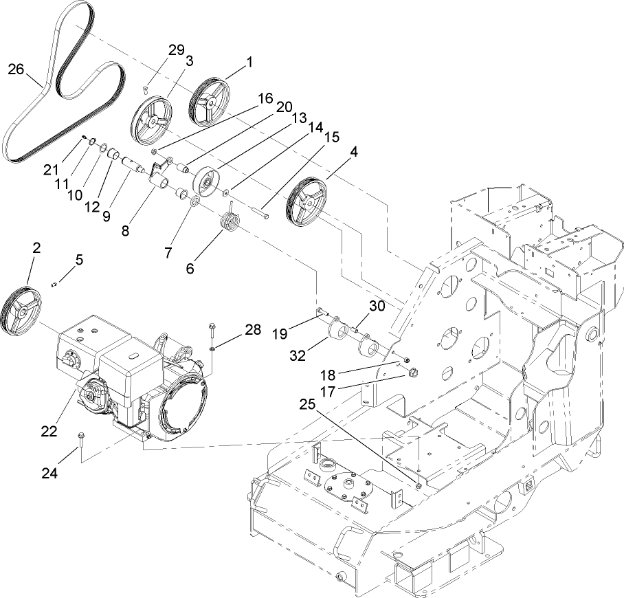 Engine and Drive Assembly