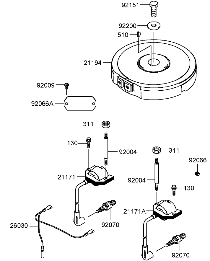 Electric Equipment Assembly  Kawasaki FH430V-AS25