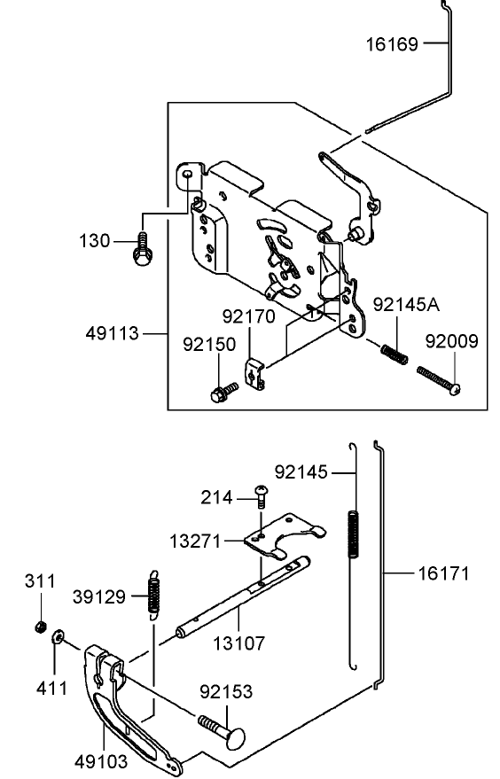 Control Equipment Assembly  Kawasaki FH430V-AS25
