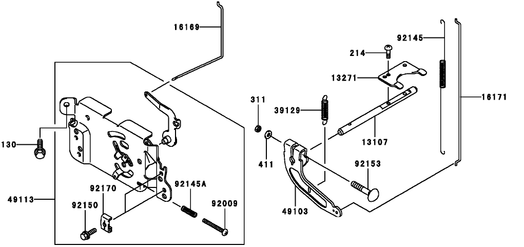 Control-Equipment Assembly Kawasaki FH381V-AS25