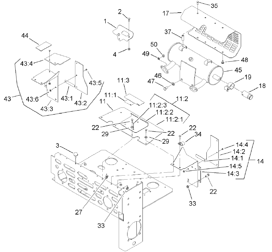 Muffler and Guard Assembly