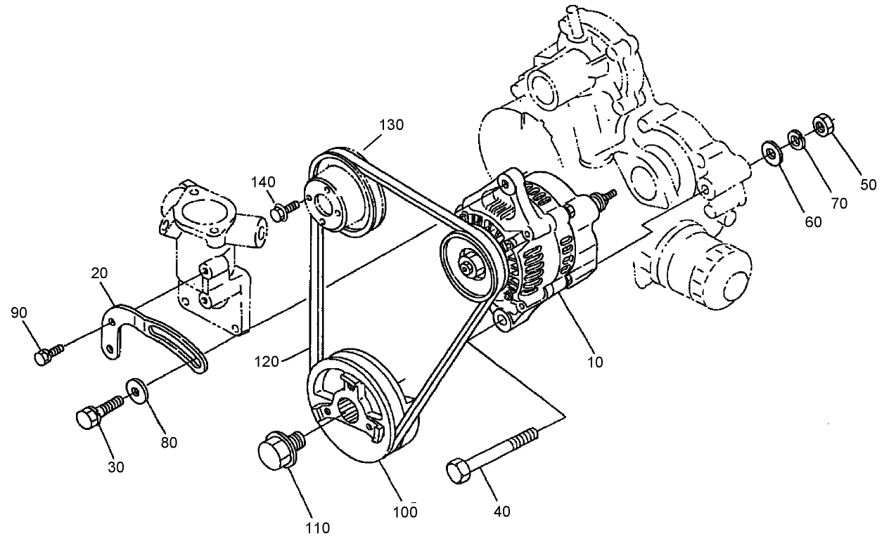 Alternator and Pulley Assembly