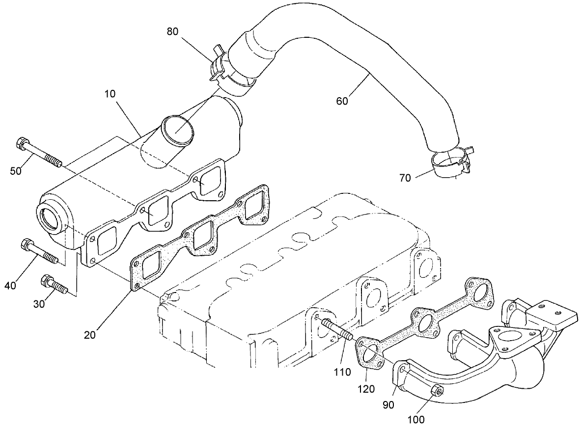 Inlet and Exhaust Manifold Assembly