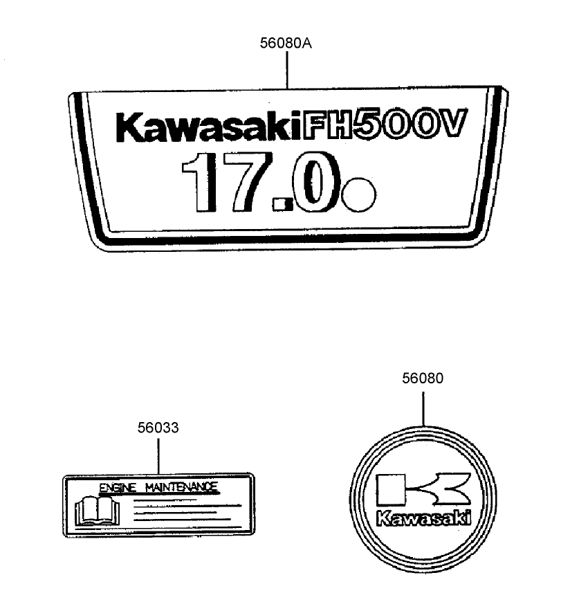 Decals Kawasaki FH500V-AS25