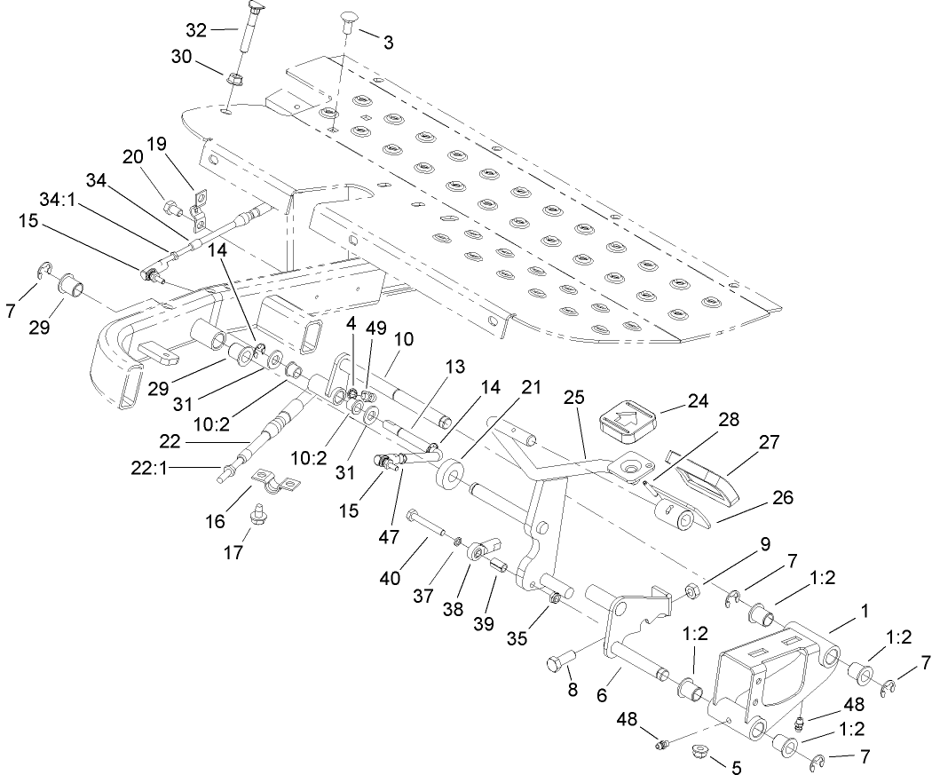 Traction Pedal Assembly